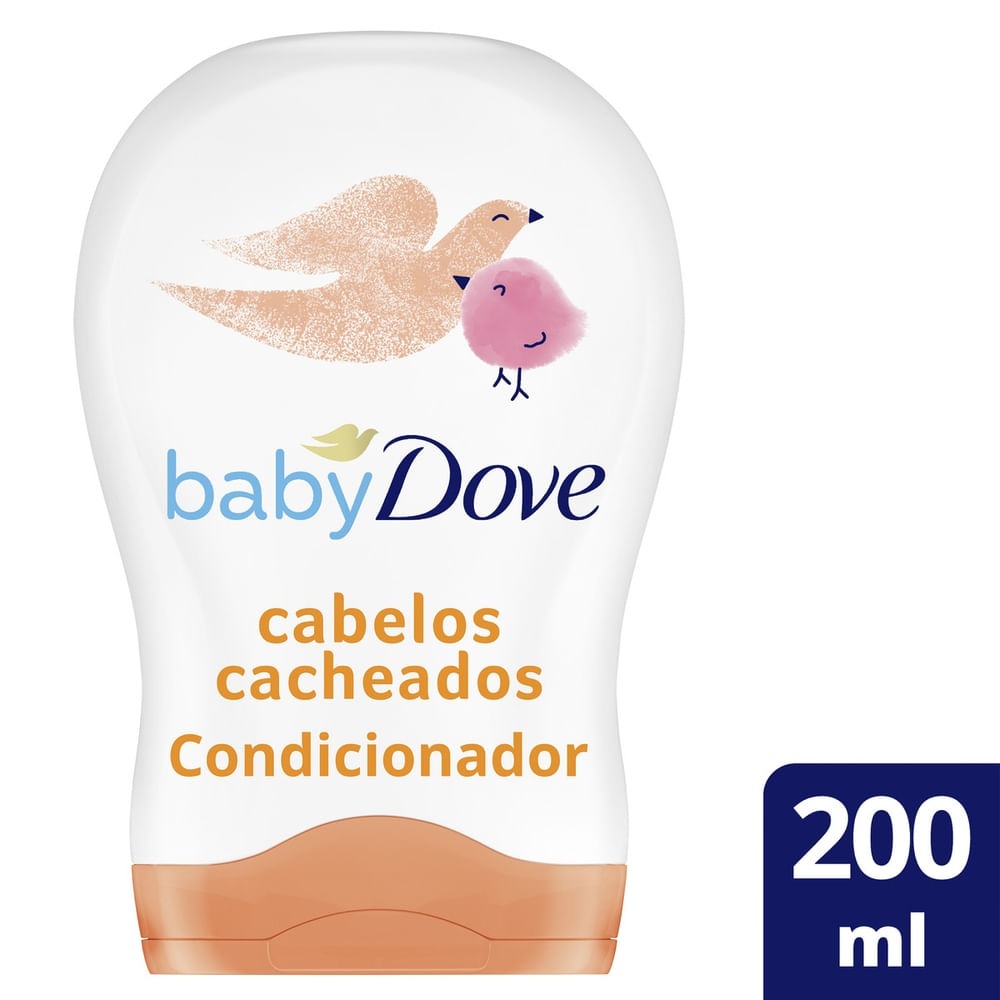Condicionador Infantil Baby Dove Hidratação Enriquecida Cabelos Cacheados 200ml — Dove | Farmácia Resyla