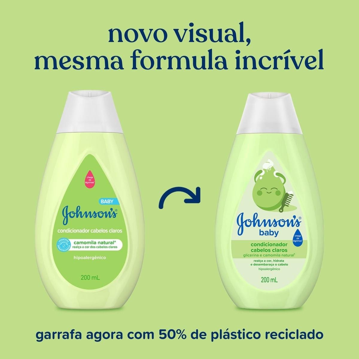 Condicionador Infantil Johnson's Baby Cabelos Claros Camomila 200ml — imagem 2 | Farmácia Resyla