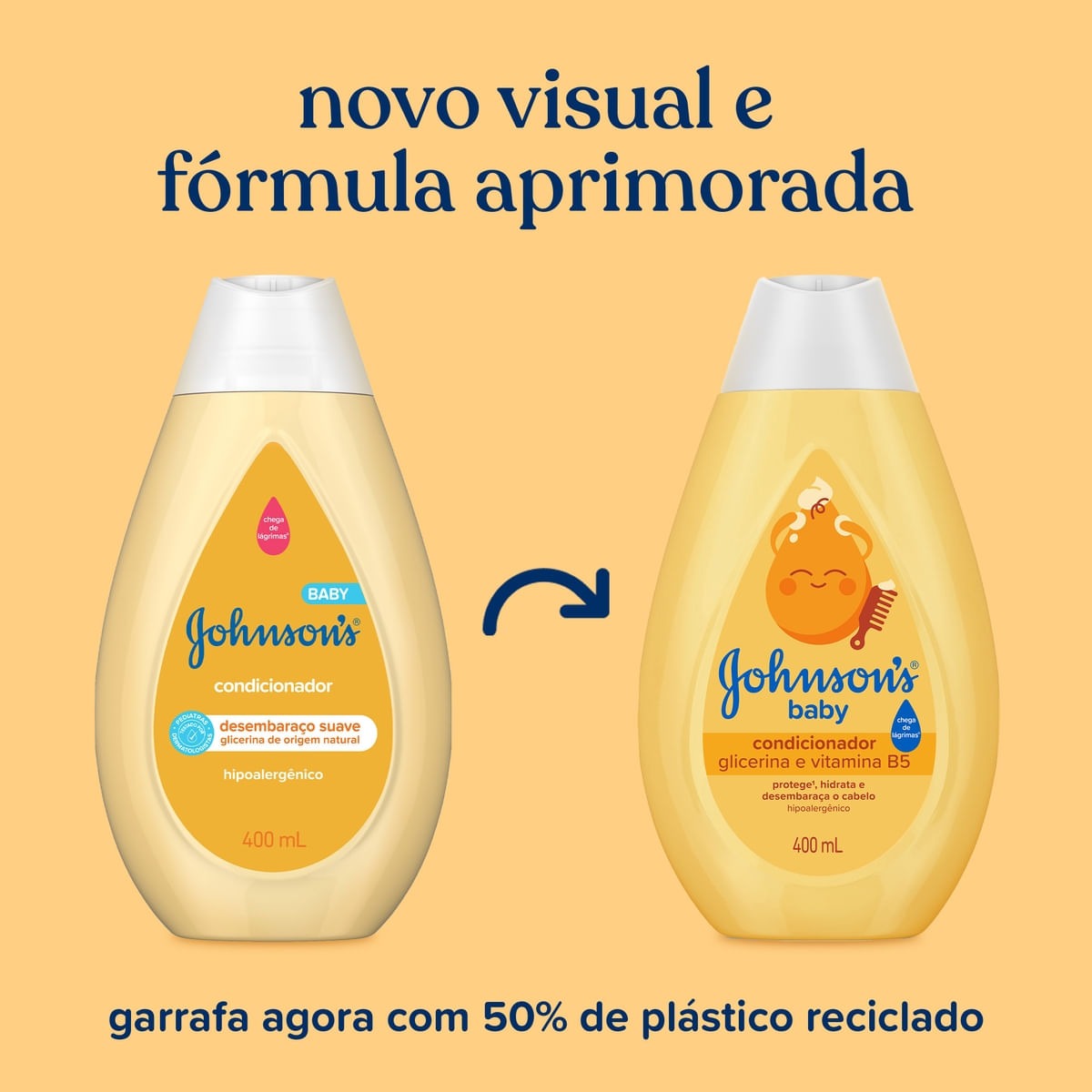 Condicionador Infantil Johnson's Baby Chega de Lágrimas 400ml — imagem 4 | Farmácia Resyla