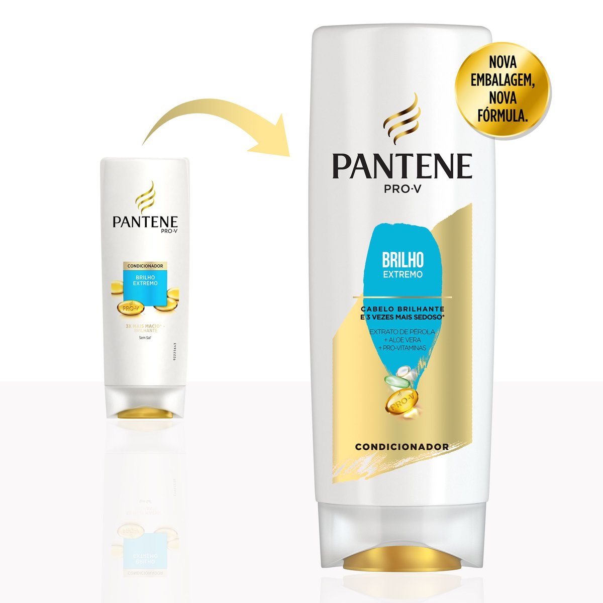 Condicionador Pantene Brilho Extremo 400ml — imagem 3 | Farmácia Resyla