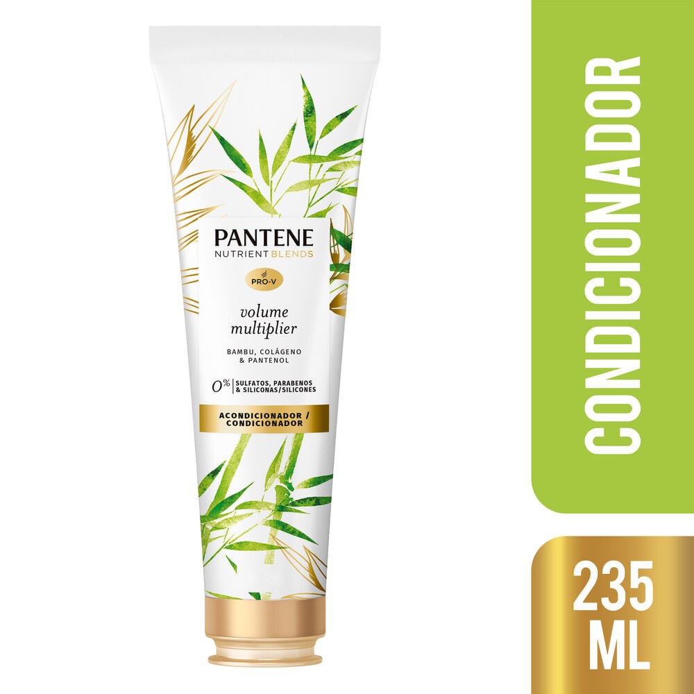 Condicionador Pantene Nutrient Blends Multiplicador De Volume Com Bambu, Colágeno E Pantenol 235ml — imagem 2 | Farmácia Resyla