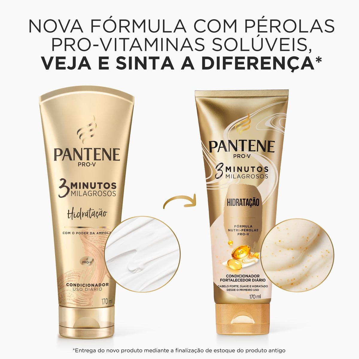 Condicionador Pantene Pro-V 3 Minutos Milagrosos Hidratação 170ml — imagem 2 | Farmácia Resyla