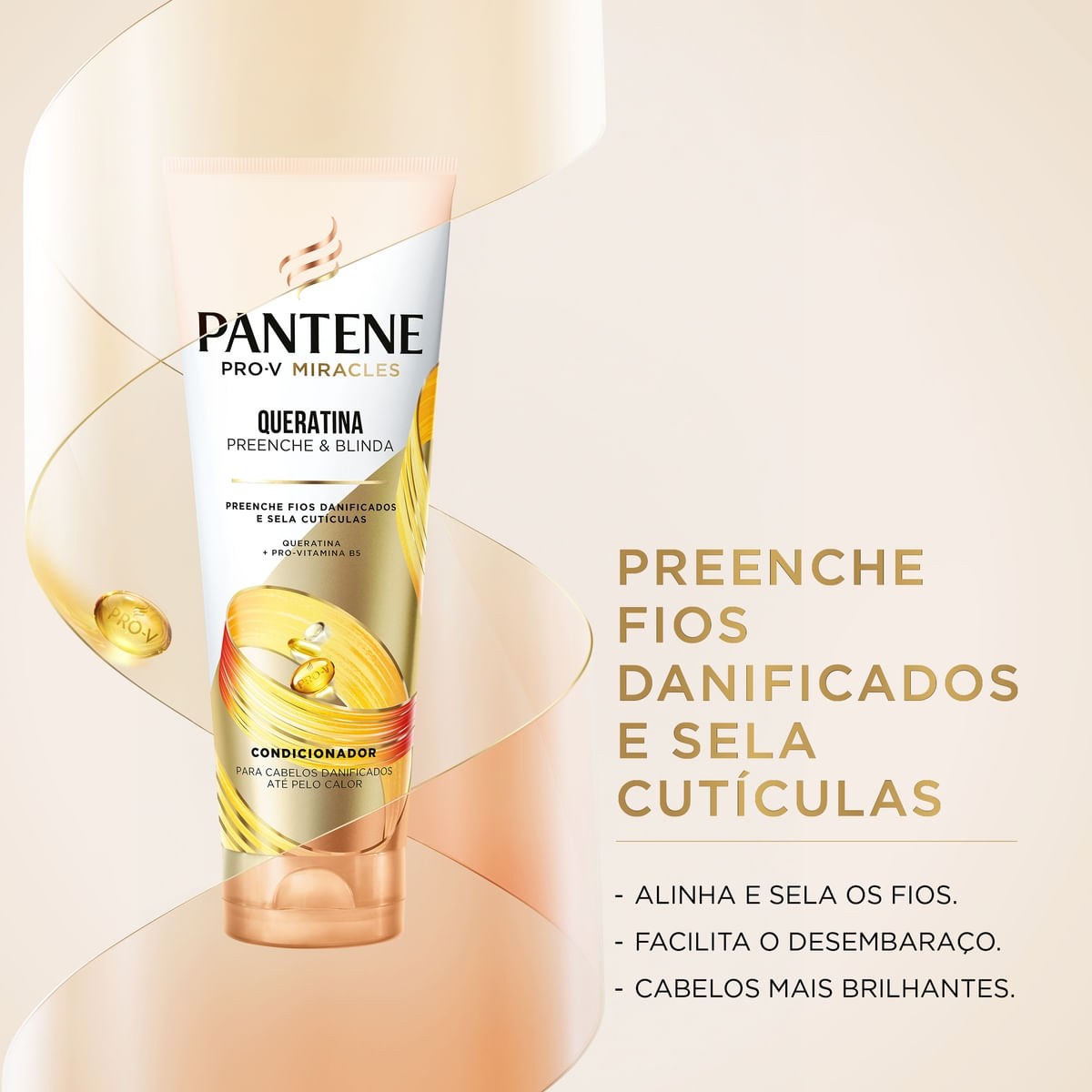 Condicionador Pantene Pro-V Miracles Queratina Preenche & Blinda 150ml — imagem 3 | Farmácia Resyla