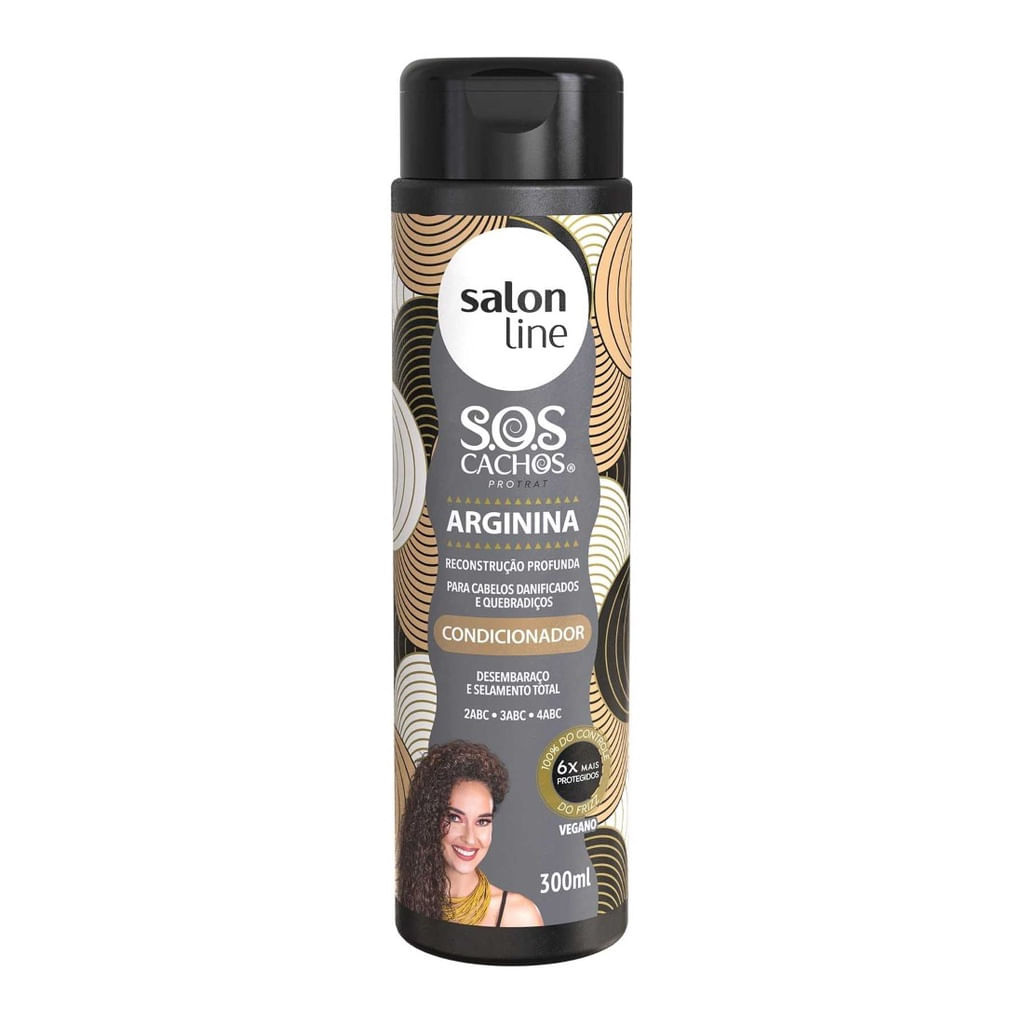 Condicionador S.O.S Cachos Arginina - 300ml Salon Line — Salon Line | Farmácia Resyla