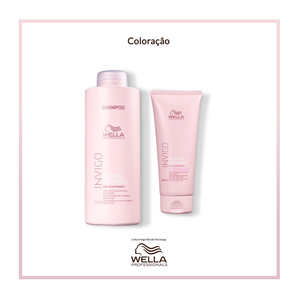 Condicionador Wella Professionals Invigo Cool Blonde Recharge 200 ml — imagem 3 | Farmácia Resyla