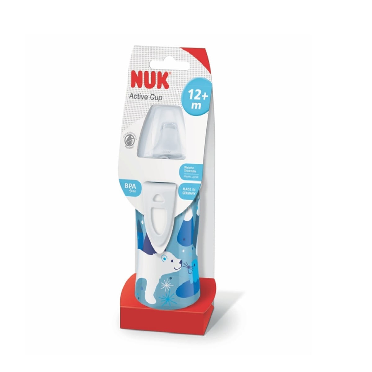 Copo de Transição NUK Active Cup +12 meses Antivazamento Azul 300ml 1 Unidade — Nuk | Farmácia Resyla