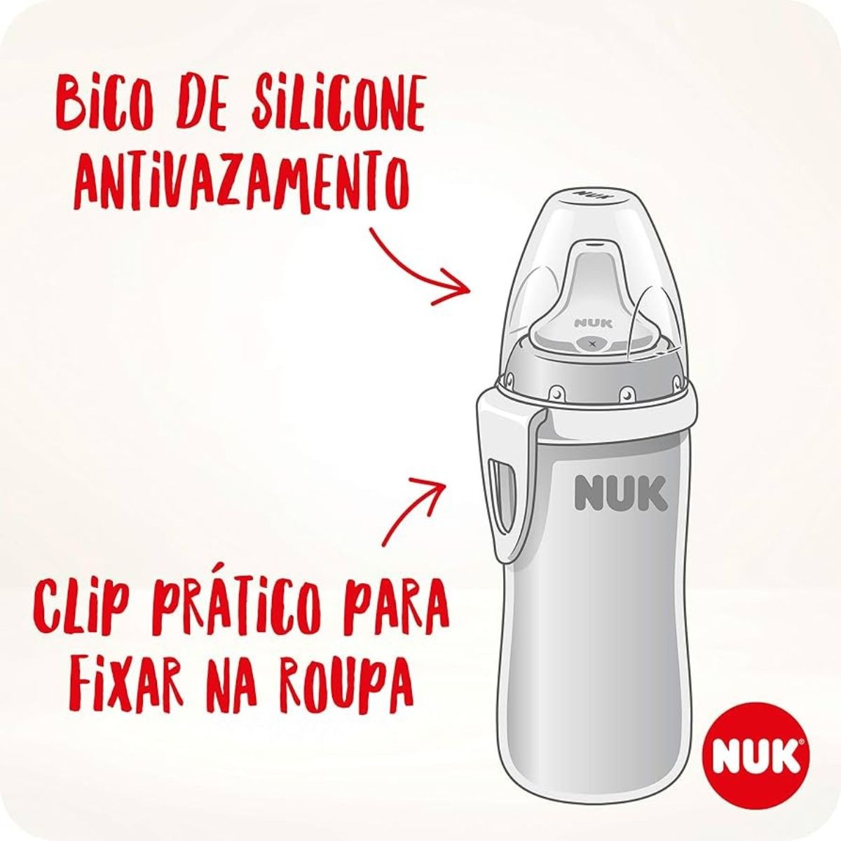 Copo de Transição NUK Active Cup +12 meses Antivazamento Azul 300ml 1 Unidade — imagem 3 | Farmácia Resyla