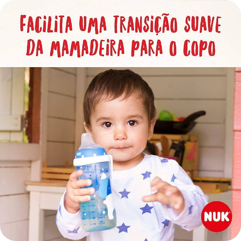 Copo de Transição NUK Active Cup +12 meses Antivazamento Azul 300ml 1 Unidade — imagem 4 | Farmácia Resyla