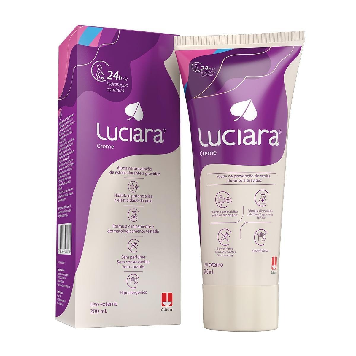 Creme Antiestrias Luciara Sem Perfume 200ml — Luciara | Farmácia Resyla