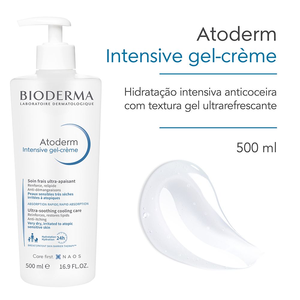 Creme Corporal Bioderma Atoderm Intensive Gel Creme Anti-coceira 500ml — imagem 2 | Farmácia Resyla