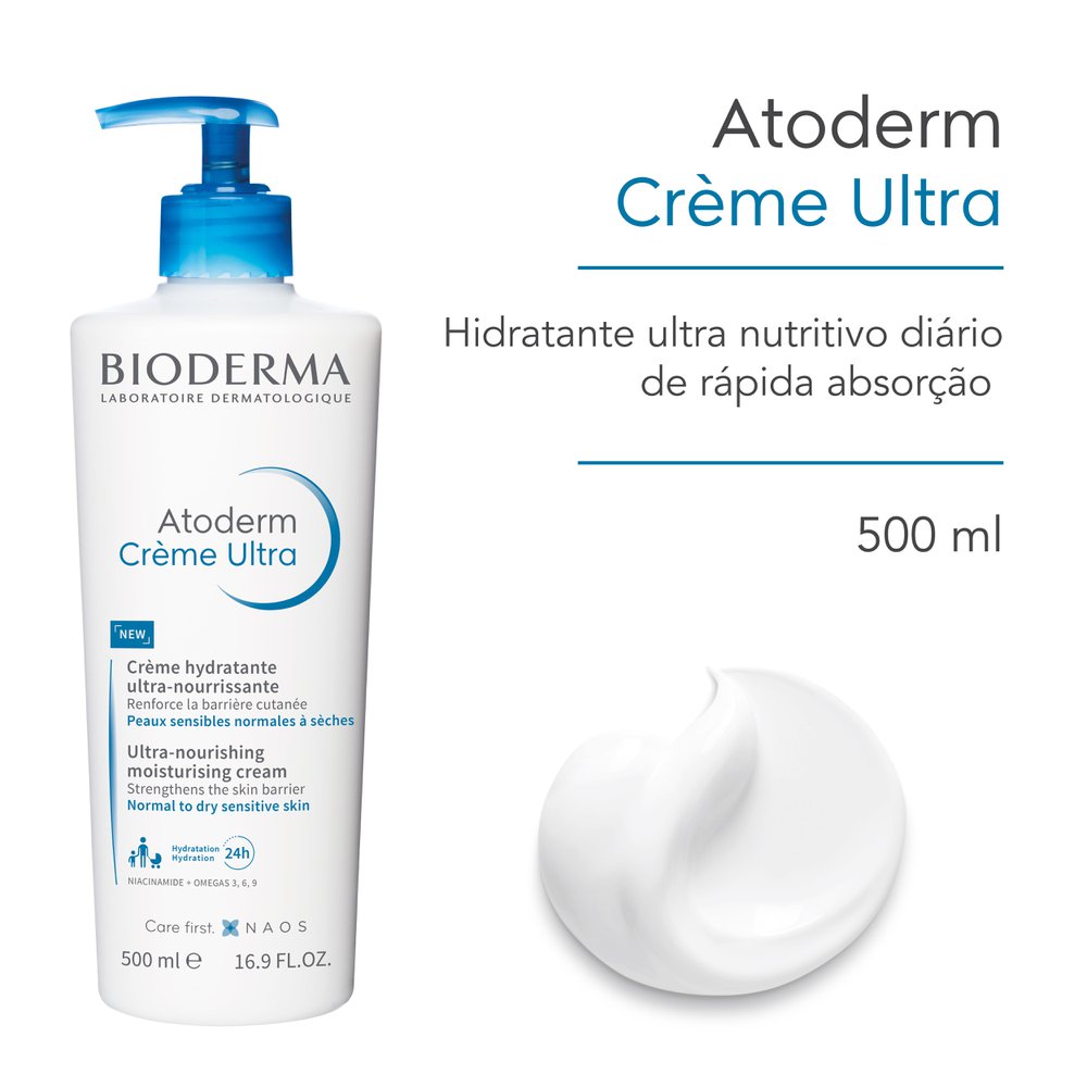 Creme Corporal Bioderma Atoderm Ultra Hidratante 500ml — imagem 2 | Farmácia Resyla
