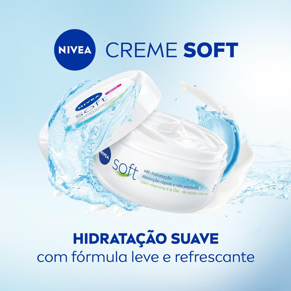 Creme Corporal Nivea Soft Hidratante Textura Leve 48g — imagem 2 | Farmácia Resyla