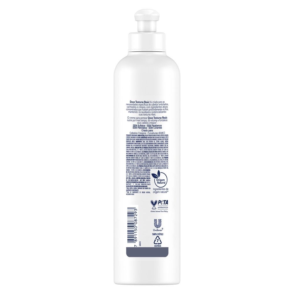 Creme de Pentear Dove Texturas Reais Crespos 355ml — imagem 3 | Farmácia Resyla