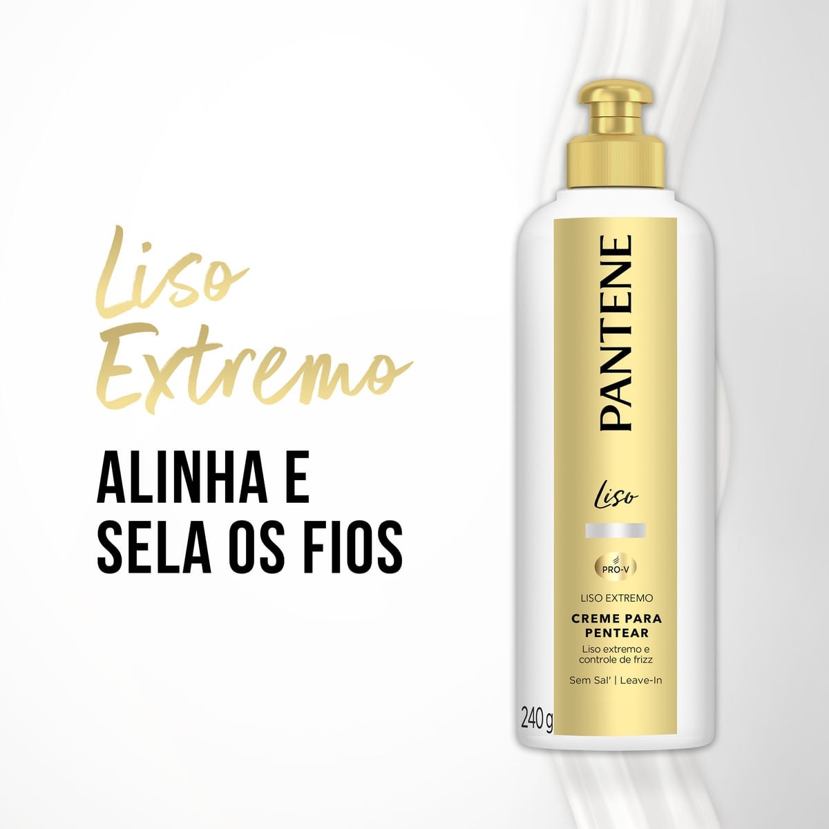 Creme de Pentear Pantene Liso 240g — imagem 3 | Farmácia Resyla