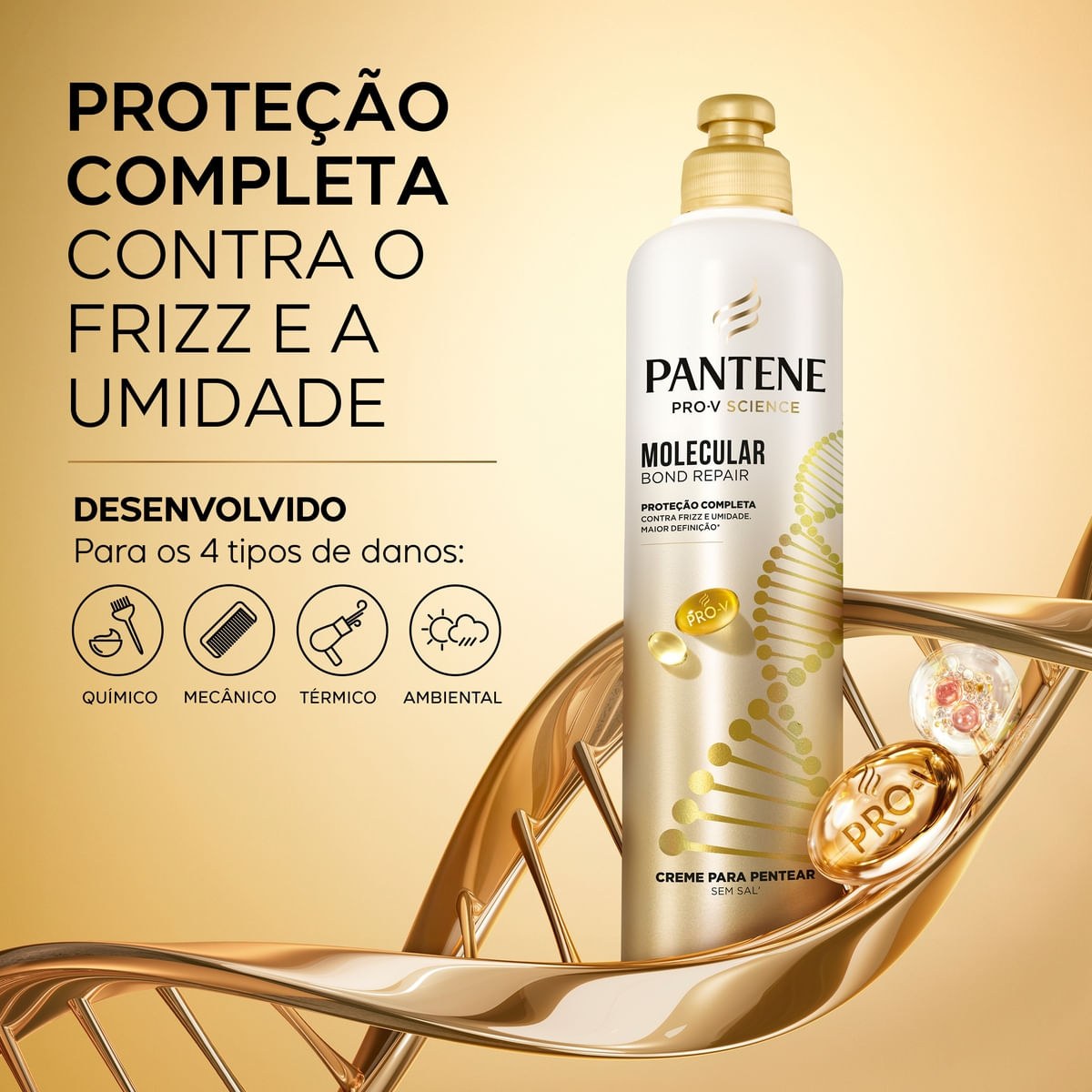 Creme De Pentear Pantene Molecular Bond Repair 240g — imagem 2 | Farmácia Resyla