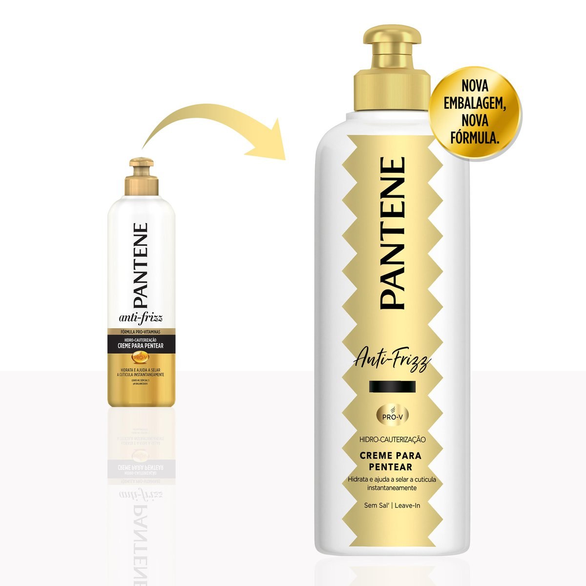 Creme de Pentear Pantene Pro-V Anti-Frizz 240g — imagem 3 | Farmácia Resyla