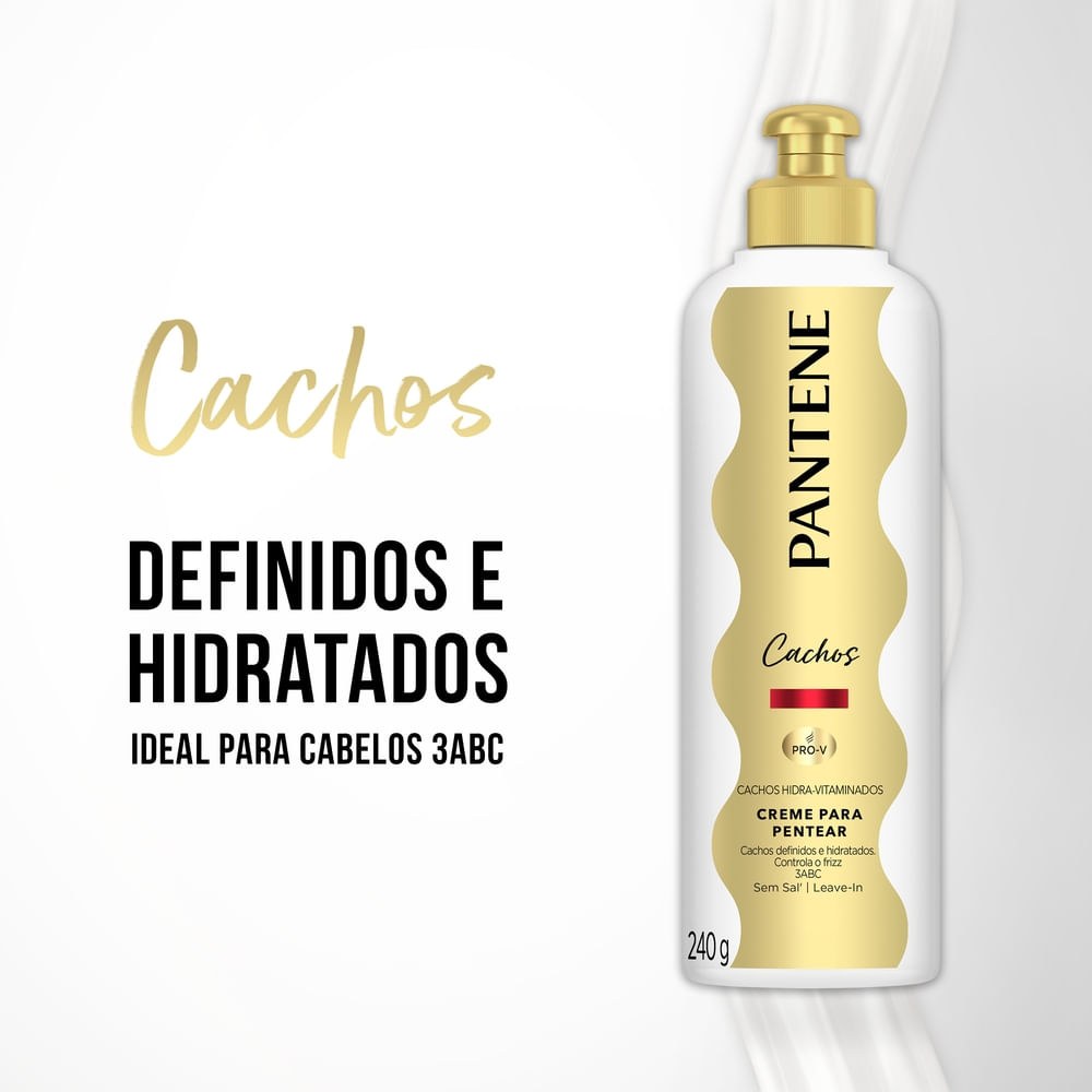 Creme de Pentear Pantene Pro-V Cachos Hidra-Vitaminadoss 240g — imagem 4 | Farmácia Resyla