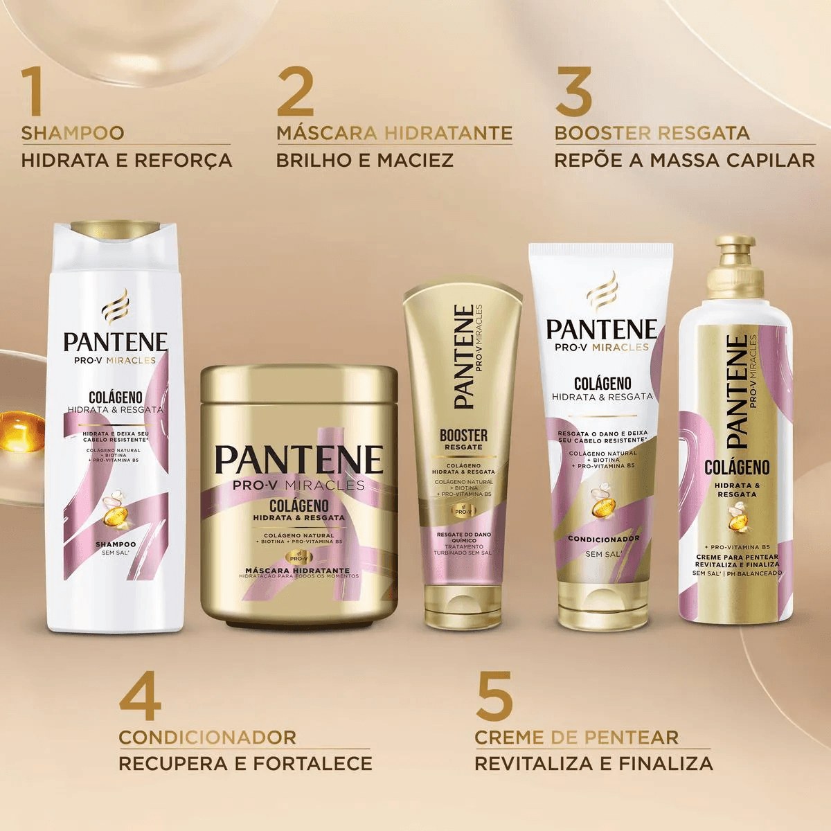 Creme de Pentear Pantene Pro-V Colágeno Hidrata & Resgata 240g — imagem 4 | Farmácia Resyla