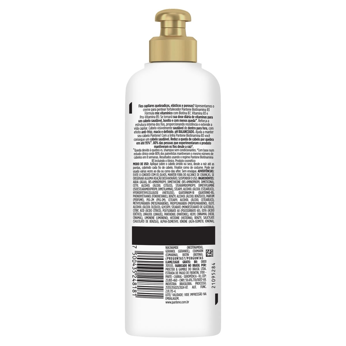 Creme de Pentear Pantene Pro-V Miracles Biotinamina B3 Antiquebra & Nutrição 240g — imagem 2 | Farmácia Resyla