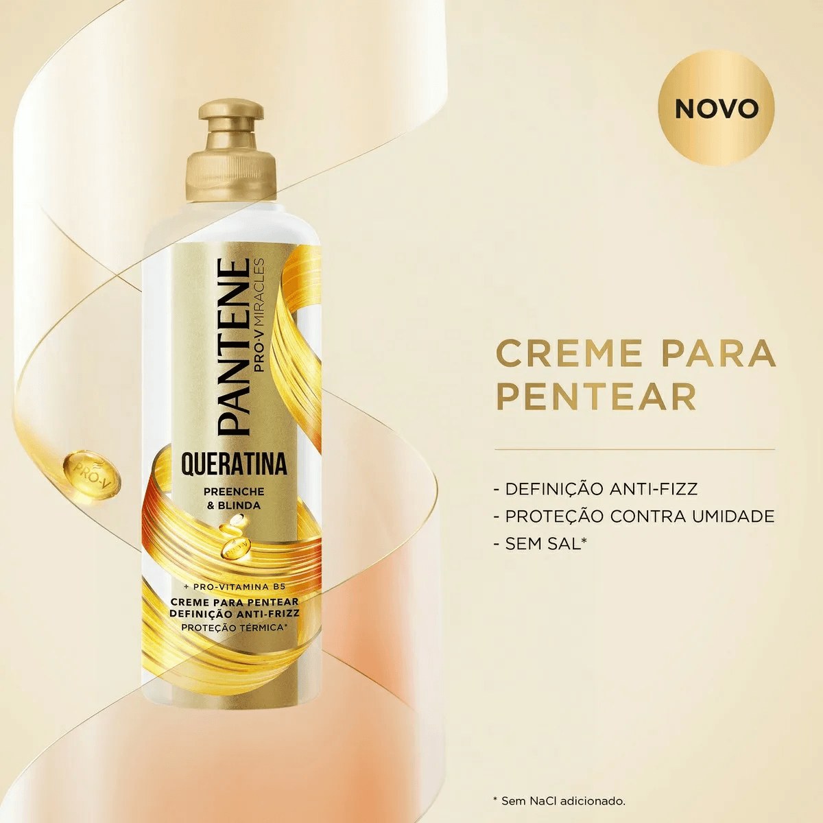 Creme de Pentear Pantene Pro-V Miracles Queratina Preenche & Blinda 240g — imagem 2 | Farmácia Resyla