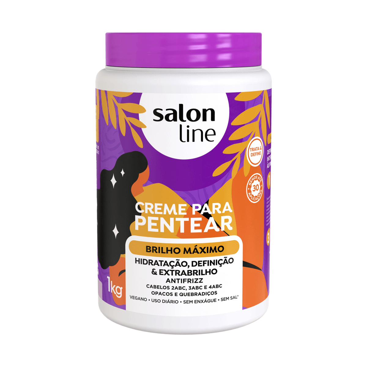 Creme de Pentear Salon Line Brilho Máximo 1Kg — Salon Line | Farmácia Resyla