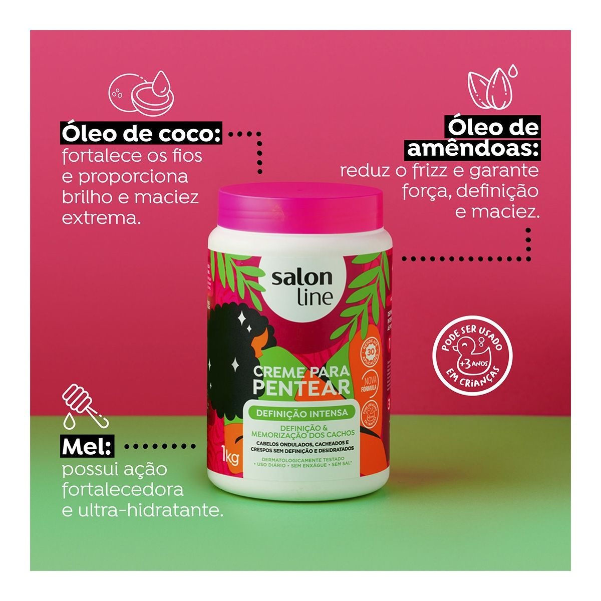 Creme de Pentear Salon Line Definição Intensa 1Kg — imagem 3 | Farmácia Resyla