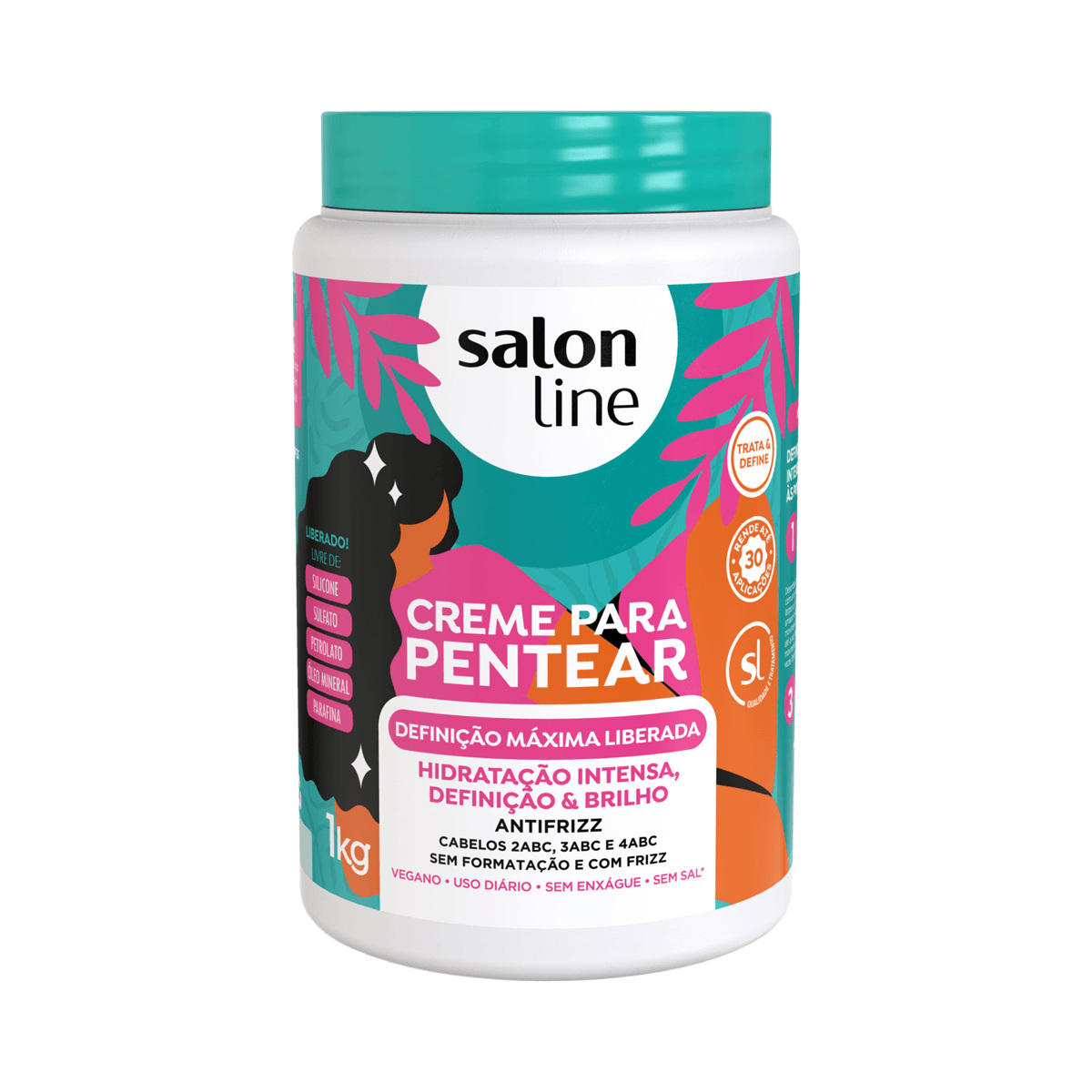 Creme de Pentear Salon Line Definição Máxima Vegano 1Kg — imagem 2 | Farmácia Resyla