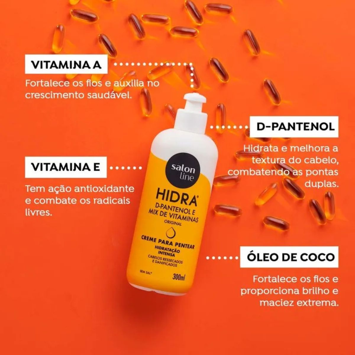 Creme de Pentear Salon Line Hidra Original 300ml — imagem 3 | Farmácia Resyla