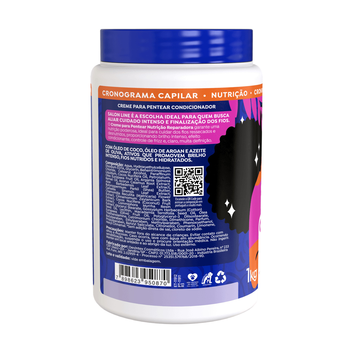 Creme De Pentear Salon Line Nutrição Reparadora 1Kg — imagem 2 | Farmácia Resyla
