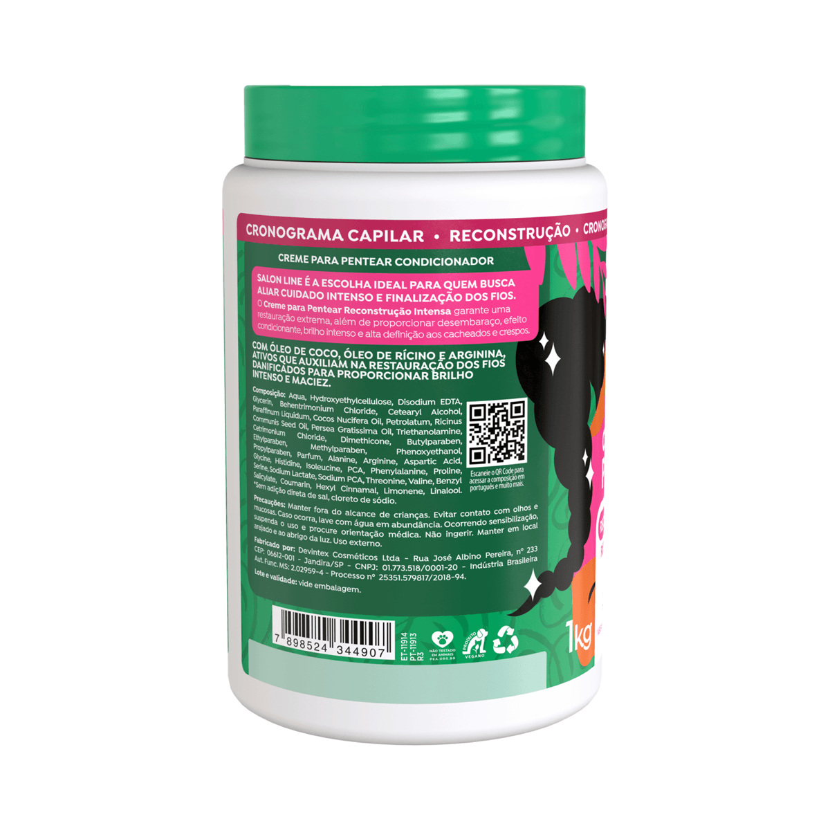Creme de Pentear Salon Line Reconstrução Intensa 1Kg — imagem 2 | Farmácia Resyla