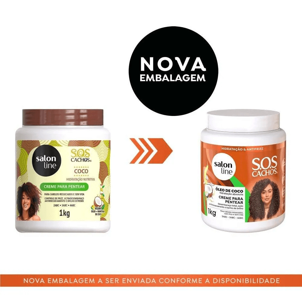 Creme de Pentear Salon Line SOS Cachos Coco 1Kg — imagem 4 | Farmácia Resyla