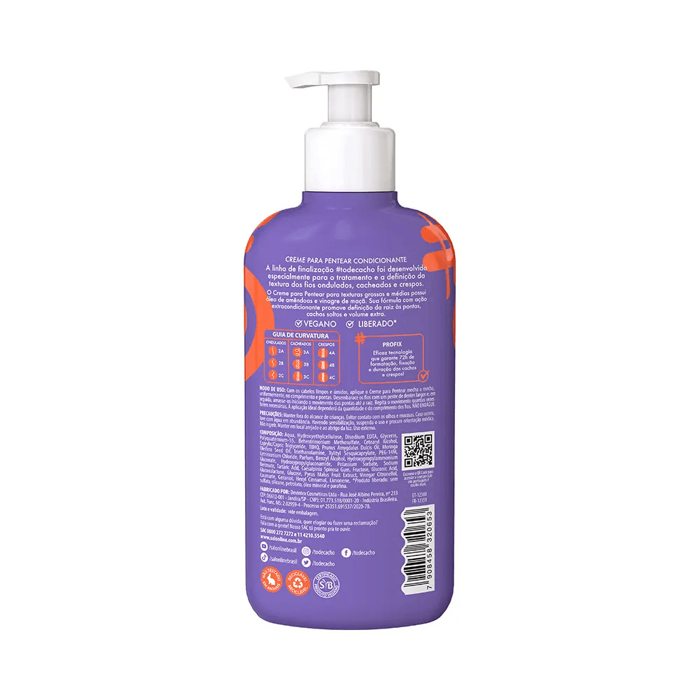 Creme de Pentear Salon Line #todecacho Cachos dos Sonhos 300ml — imagem 3 | Farmácia Resyla