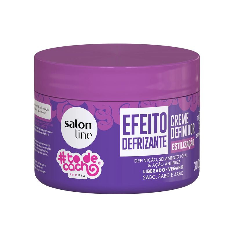 Creme Definidor #Todecacho Efeito Defrizante 300g — Salon Line | Farmácia Resyla