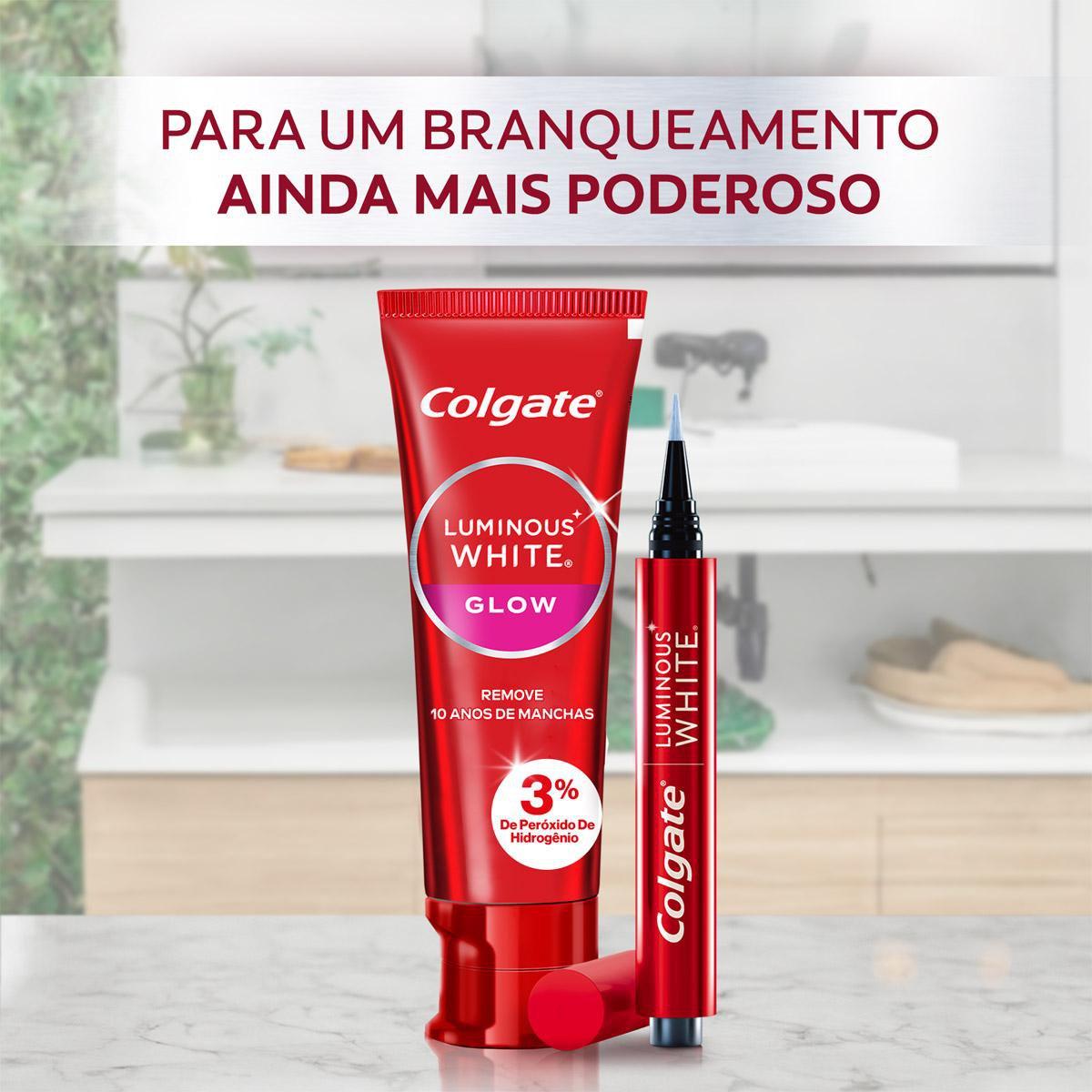 Creme Dental Colgate Luminous White Glow Clareador 70g — imagem 4 | Farmácia Resyla