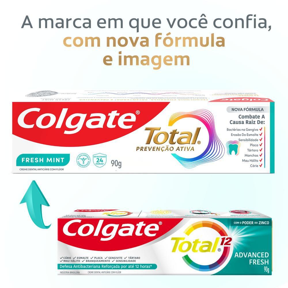 Creme Dental Colgate Prevenção Ativa Fresh Mint 90g — imagem 2 | Farmácia Resyla