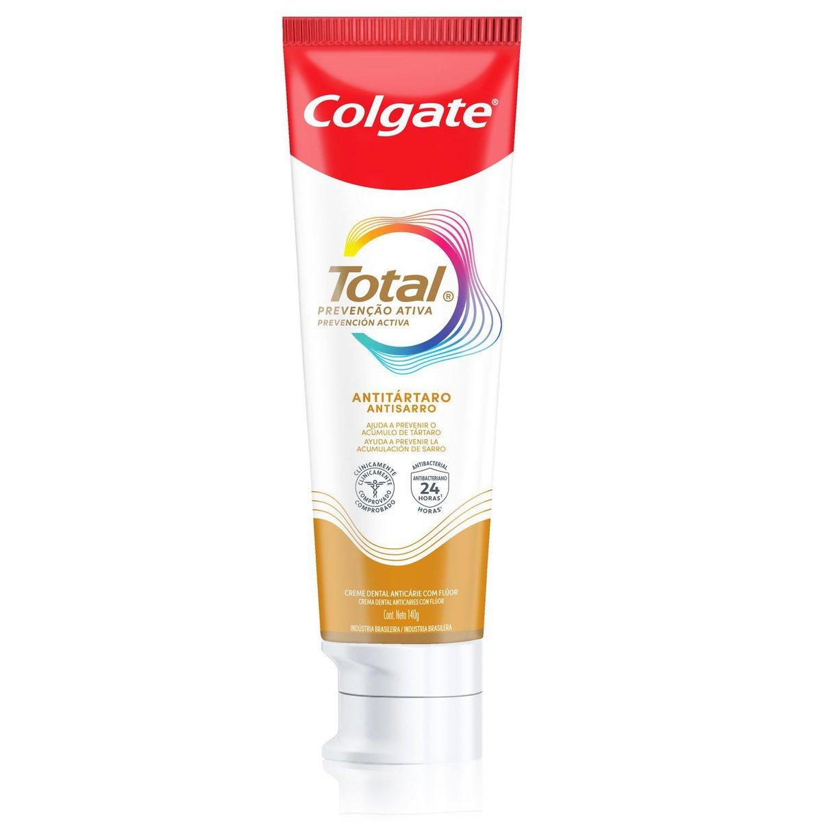 Creme Dental Colgate Total Prevenção Ativa Anti Tártaro 140g — imagem 2 | Farmácia Resyla