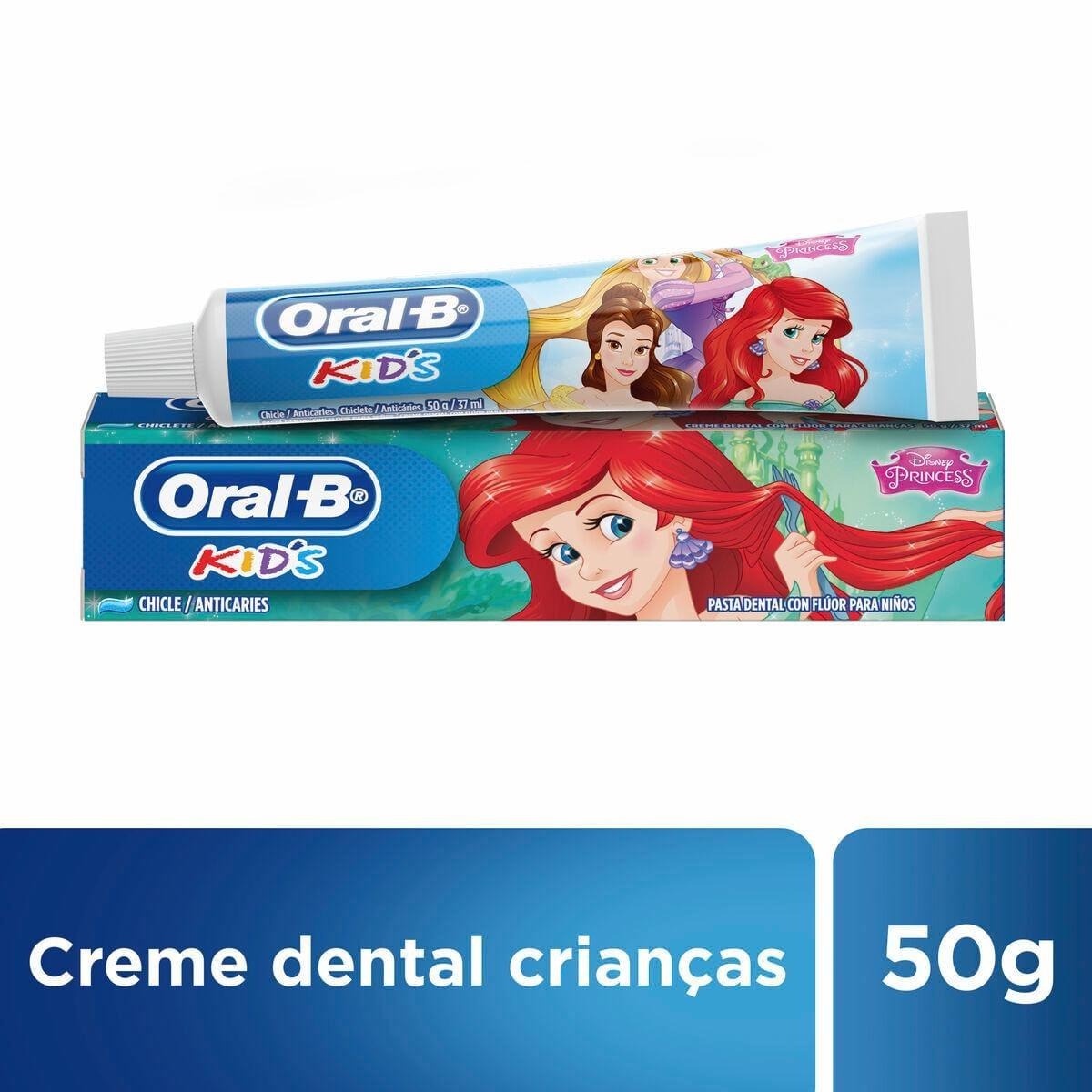 Creme Dental Infantil Oral-B Kids Disney Princesas Anticáries com Flúor 50g — imagem 2 | Farmácia Resyla