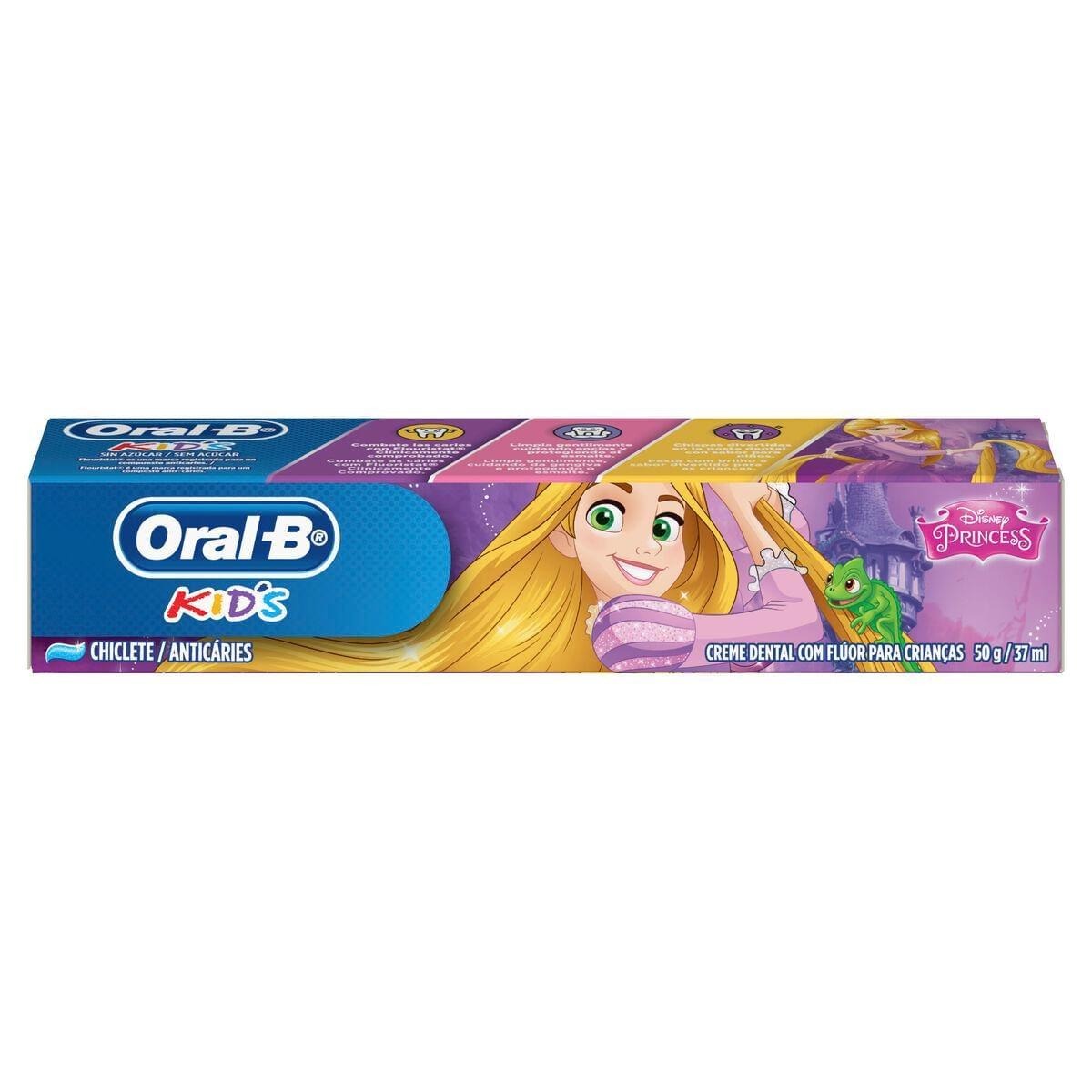 Creme Dental Infantil Oral-B Kids Disney Princesas Anticáries com Flúor 50g — imagem 3 | Farmácia Resyla