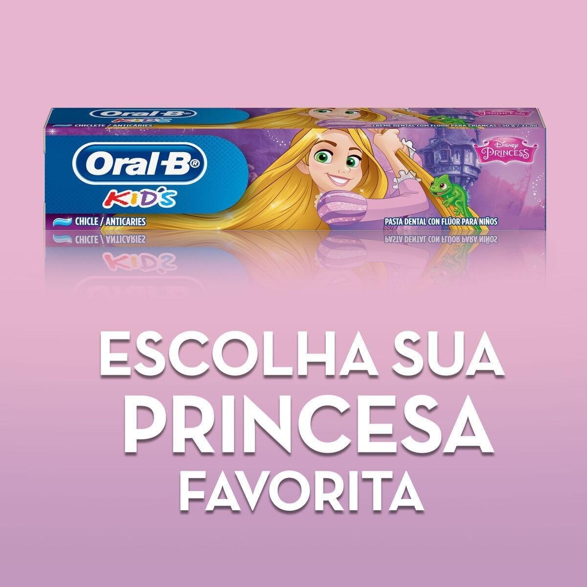 Creme Dental Infantil Oral-B Kids Disney Princesas Anticáries com Flúor 50g — imagem 4 | Farmácia Resyla