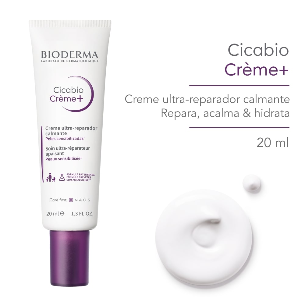 Creme Facial  Bioderma Cicabio Creme+ Ultra Reparador Calmante 20ml — imagem 2 | Farmácia Resyla
