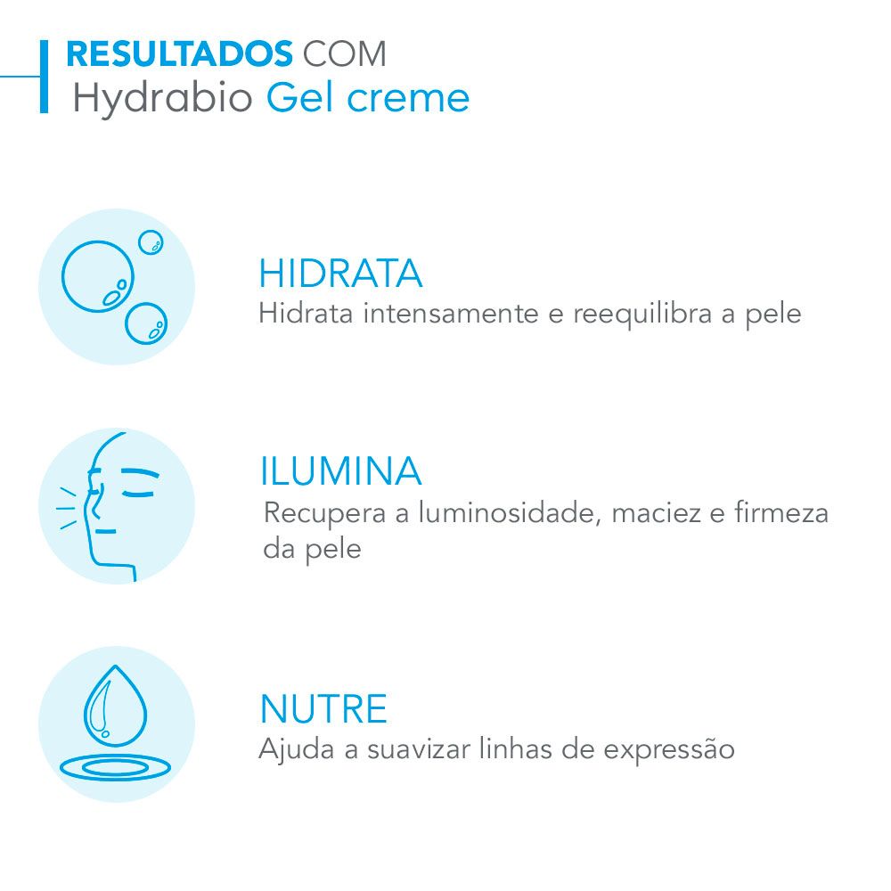 Creme Facial Bioderma Hydrabio Gel Creme Hidratante 40ml — imagem 4 | Farmácia Resyla