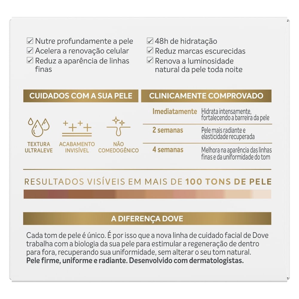 Creme Facial Dove Regenerative Noturno 50g — imagem 4 | Farmácia Resyla
