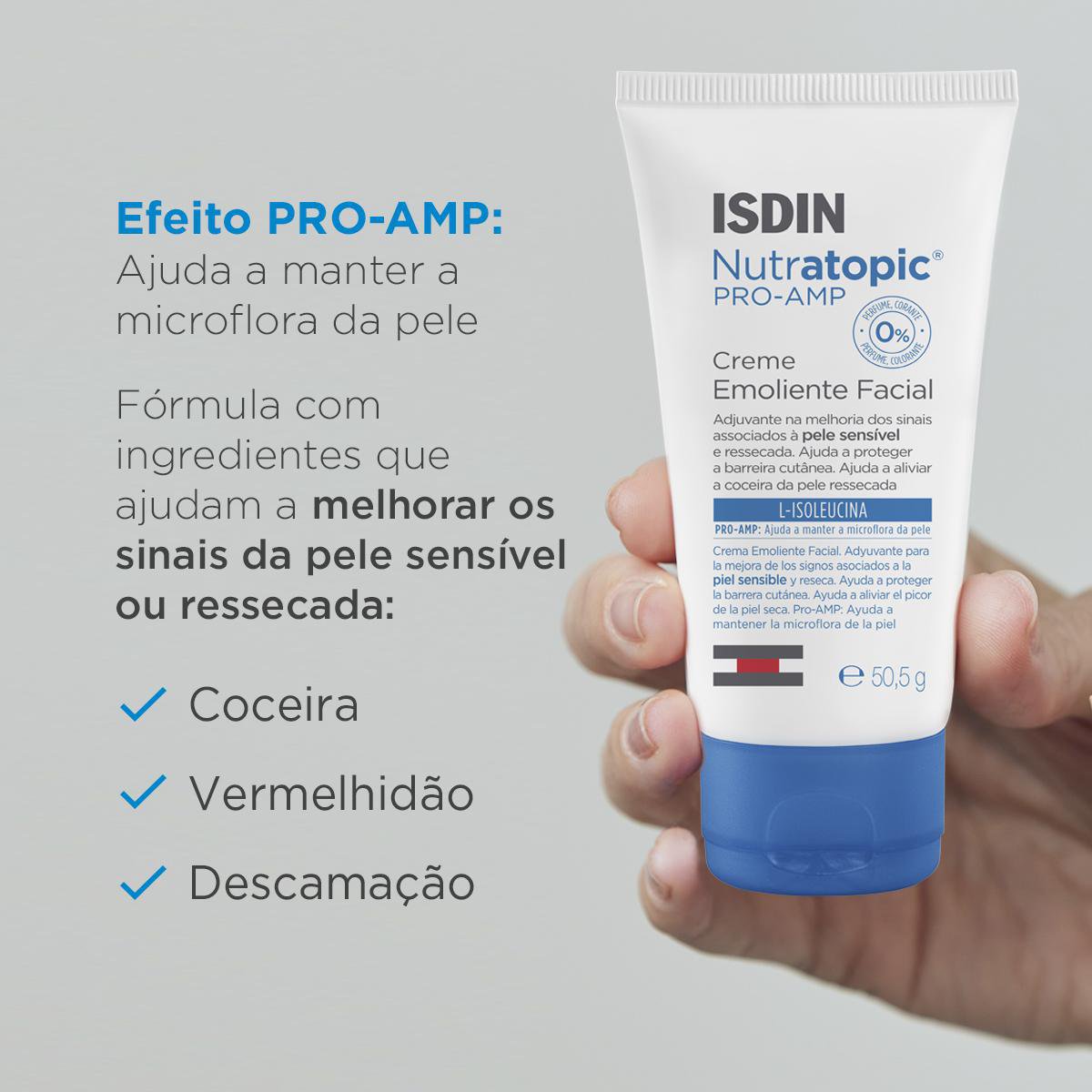 Creme Facial ISDIN Nutratopic Pro-AMP Pele Atópica 50ml — imagem 2 | Farmácia Resyla
