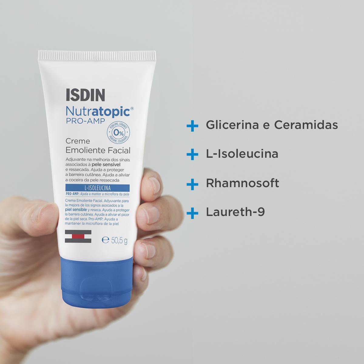 Creme Facial ISDIN Nutratopic Pro-AMP Pele Atópica 50ml — imagem 4 | Farmácia Resyla