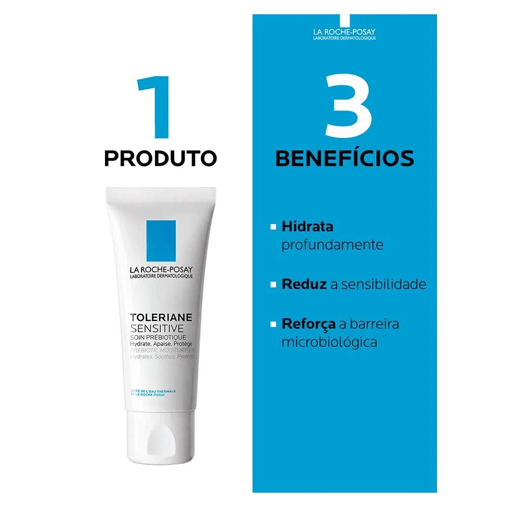 Creme Facial La Roche-Posay Toleriane Sensitive Hidratante 40ml — imagem 3 | Farmácia Resyla