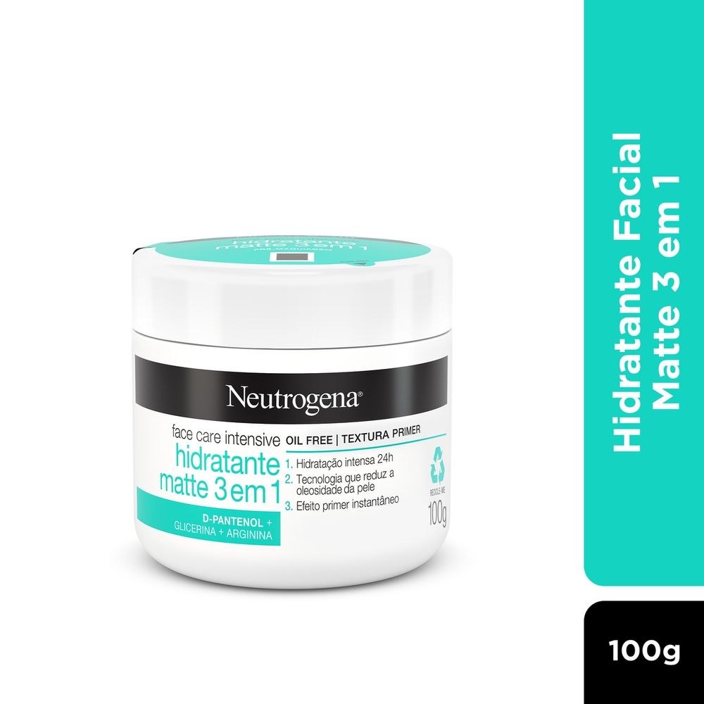 Creme Facial Neutrogena Face Care Intensive Matte 3 em 1 100g — Neutrogena | Farmácia Resyla