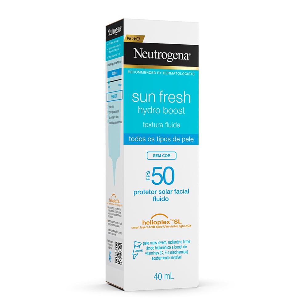 Creme Facial Neutrogena Sun Fresh® Derm Care Hydro Boost FPS 50 40ml — imagem 4 | Farmácia Resyla
