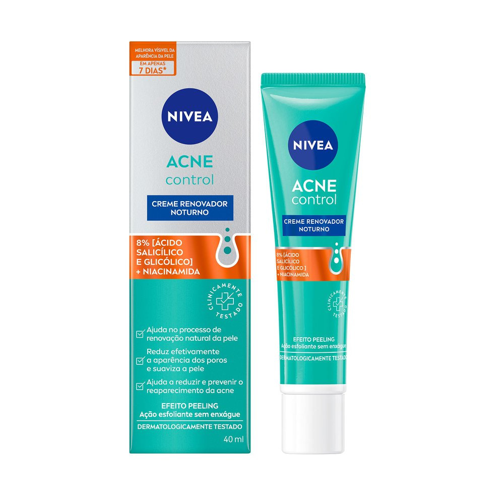 Creme Facial Nivea Acne Control Renovador Noturno 40ml — Nivea | Farmácia Resyla