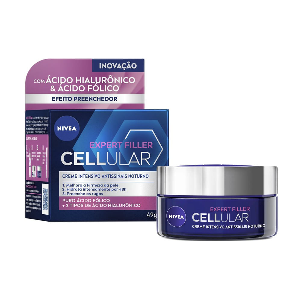 Creme Facial Nivea Cellular Expert Filler Antissinais Noturno 51g — imagem 2 | Farmácia Resyla