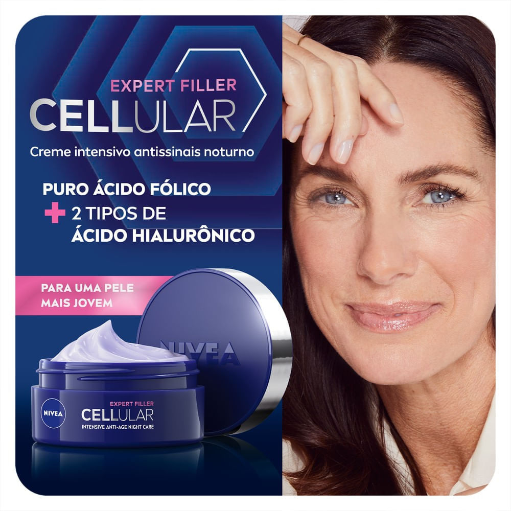 Creme Facial Nivea Cellular Expert Filler Antissinais Noturno 51g — imagem 3 | Farmácia Resyla